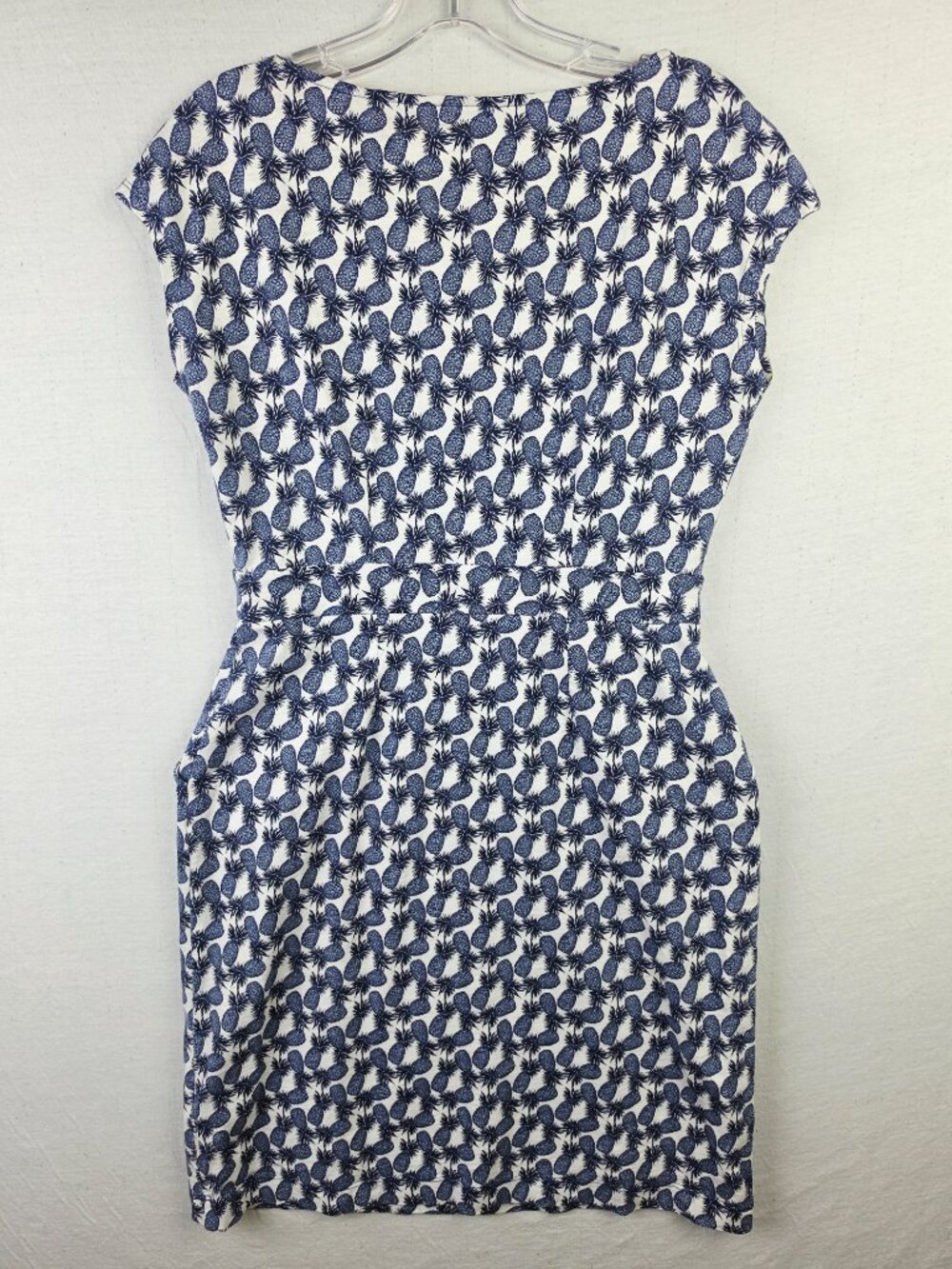 BODEN Florrie Jersey Dress Pineapple Print Cotton size 8R Resortwear Boho Preppy - Picture 4 of 12